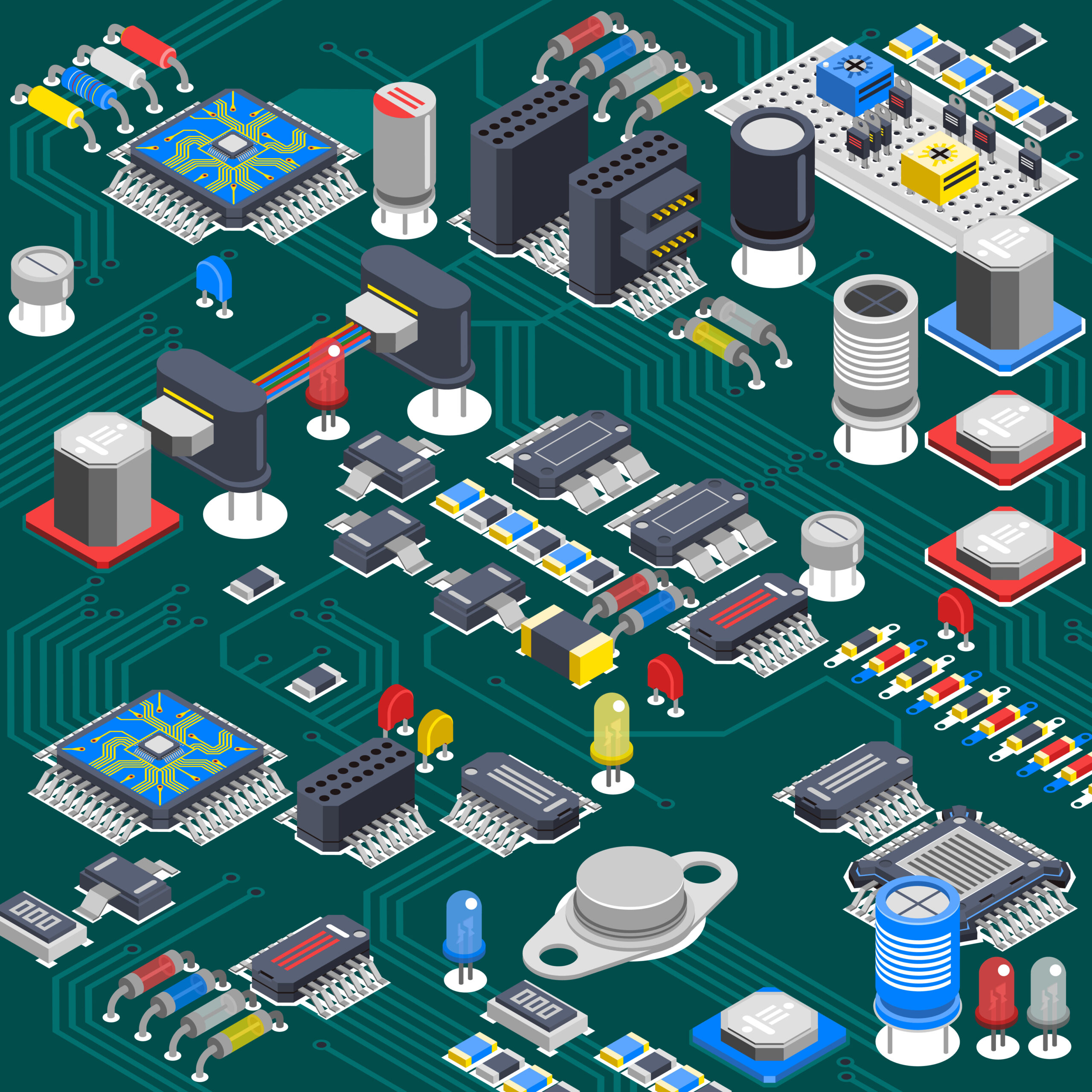 Disposición de PCB y colocación de componentes